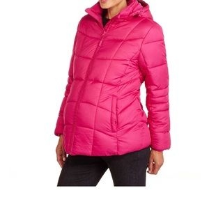 BLACK Faded Glory Maternity Puffer Coat Medium